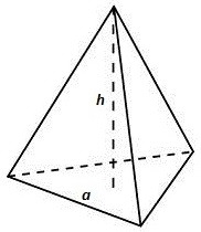 规则的三角形金字塔